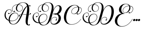 Andrela Italic Font UPPERCASE