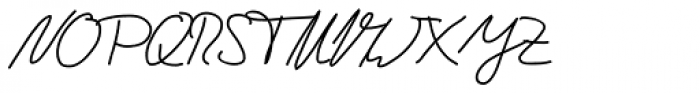 Andrew Handwriting Pro Font UPPERCASE
