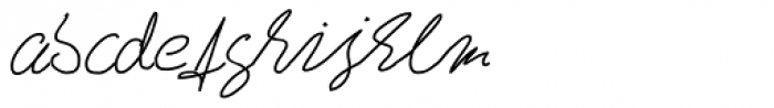 Andrew Handwriting Pro Font LOWERCASE