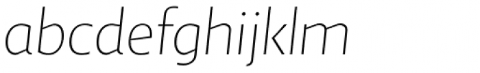 Andrew Samuels OsF Thin Italic Font LOWERCASE