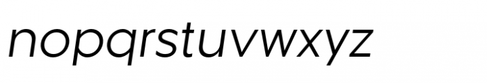 Andrial Light Oblique Font LOWERCASE