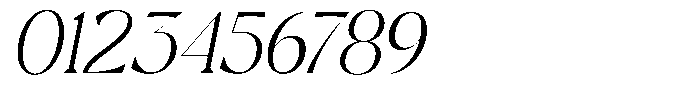 Andrise Extra Light Italic Font OTHER CHARS