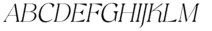Andrise Extra Light Italic Font UPPERCASE
