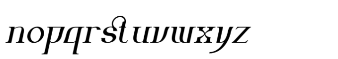 Androneida Italic Font LOWERCASE