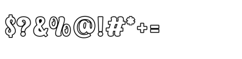 Andstay Outline Font OTHER CHARS