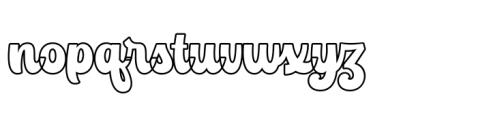 Andstay Outline Font LOWERCASE
