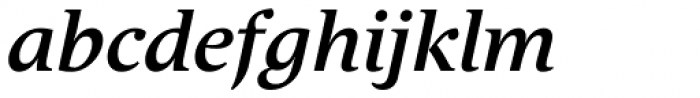 Andulka Book Bold Italic Font LOWERCASE