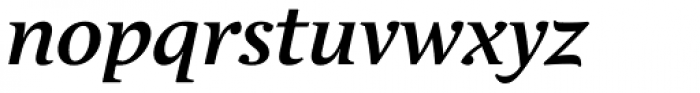 Andulka Book Bold Italic Font LOWERCASE
