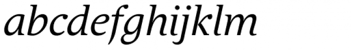 Andulka Book Italic Font LOWERCASE