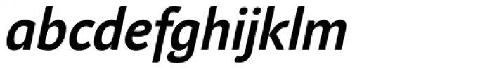 Andulka Sans Book Bold Italic Font LOWERCASE