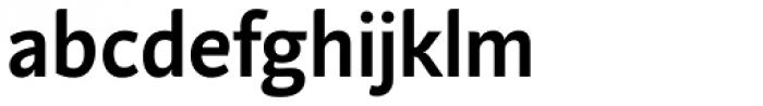 Andulka Sans Book Bold Font LOWERCASE