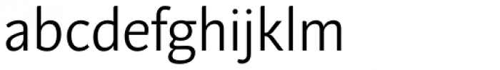 Andulka Sans Book Font LOWERCASE