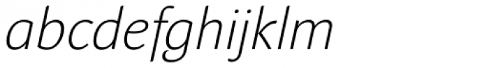 Andulka Sans Light Italic Font LOWERCASE
