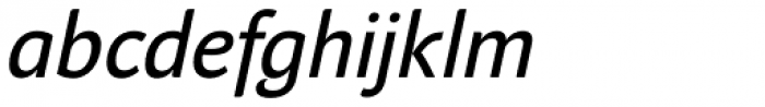 Andulka Sans Text Italic Font LOWERCASE