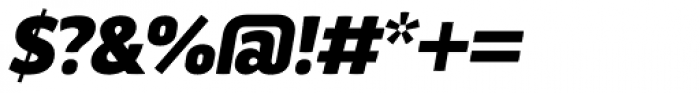 Aneba Neue Bold Italic Font OTHER CHARS