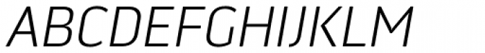 Aneba Neue UltraLight Italic Font UPPERCASE