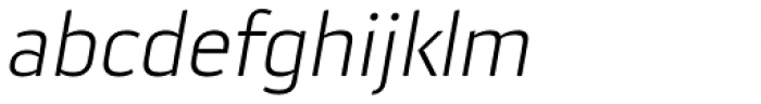 Aneba Neue UltraLight Italic Font LOWERCASE