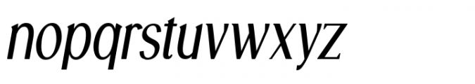 Anegreya Bold Italic Font LOWERCASE
