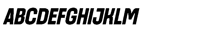 Aneka Slanted Font UPPERCASE