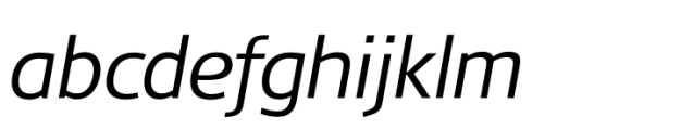 Anele Pro Light Italic Font LOWERCASE