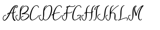 Aneliya Italic Font UPPERCASE