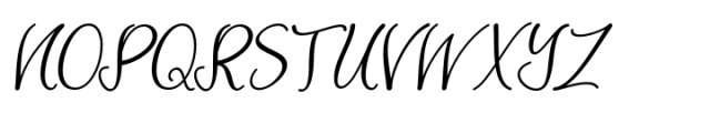 Aneliya Italic Font UPPERCASE