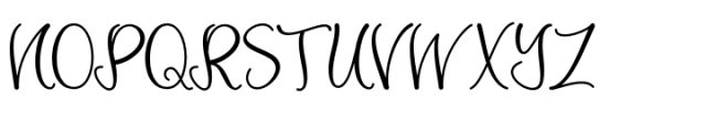Aneliya Regular Font UPPERCASE