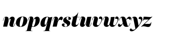 Aneto Black Italic Font LOWERCASE