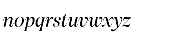 Aneto Regular Italic Font LOWERCASE
