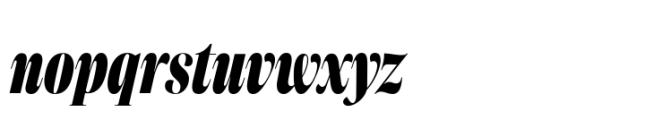 Aneto Skyline Condensed Extrabold Italic Font LOWERCASE