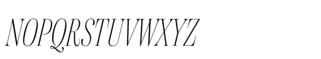 Aneto Skyline Condensed Extralight Italic Font UPPERCASE
