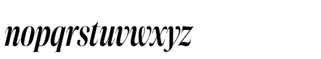 Aneto Skyline Condensed Semibold Italic Font LOWERCASE