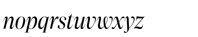 Aneto Skyline Italic Font LOWERCASE