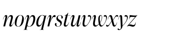 Aneto Skyline Variable Italic Font LOWERCASE