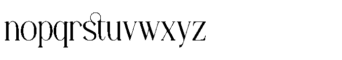 Angdiva Regular Font LOWERCASE