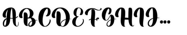 Angelic Writing Regular Font UPPERCASE