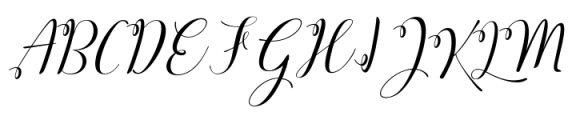 Angelica Script Font UPPERCASE