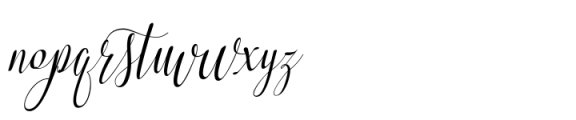 Angelica Script Font LOWERCASE