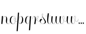 Angelisa Script Font LOWERCASE