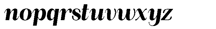 Angelons Black Condensed Italic Font LOWERCASE