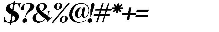 Angelons Black Expanded Italic Font OTHER CHARS