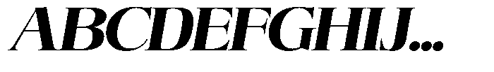 Angelons Black Expanded Italic Font UPPERCASE