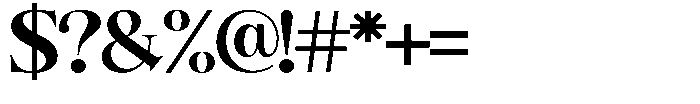 Angelons Black Expanded Font OTHER CHARS