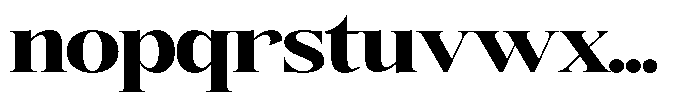 Angelons Black Expanded Font LOWERCASE