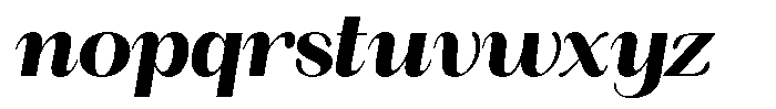 Angelons Black Italic Font LOWERCASE