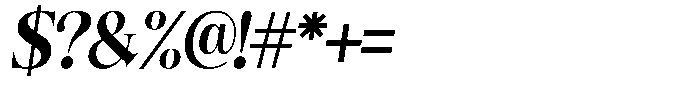 Angelons Black Semi Condensed Italic Font OTHER CHARS