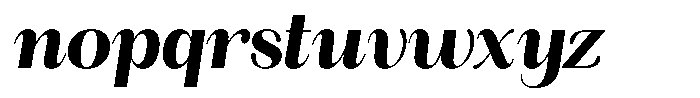 Angelons Black Semi Condensed Italic Font LOWERCASE