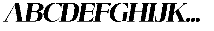 Angelons Black Semi Expanded Italic Font UPPERCASE