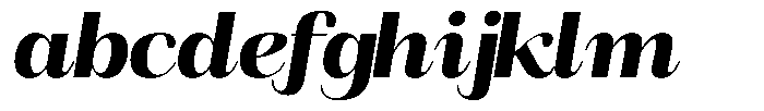 Angelons Black Semi Expanded Italic FONT