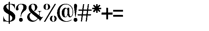 Angelons Black Font OTHER CHARS